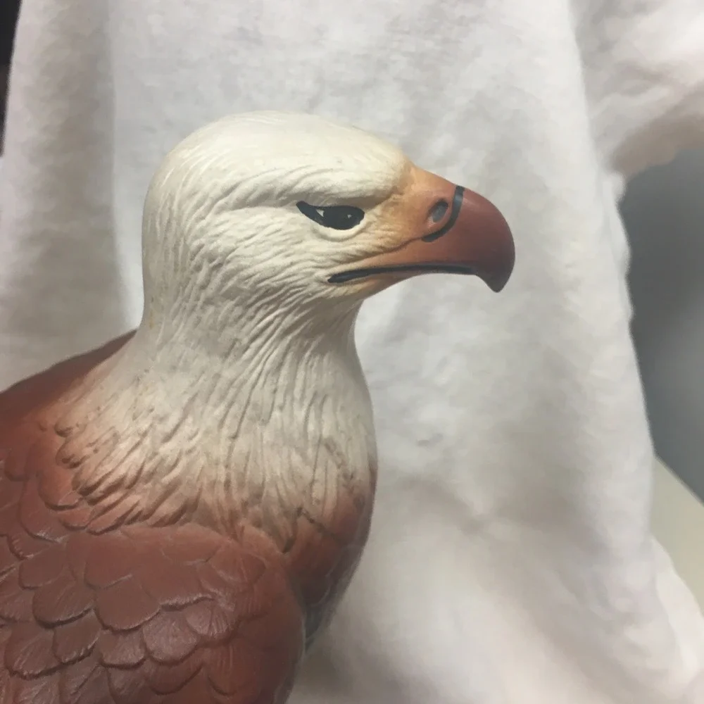 Beautiful American Bald Eagle Ceramic Statue 11